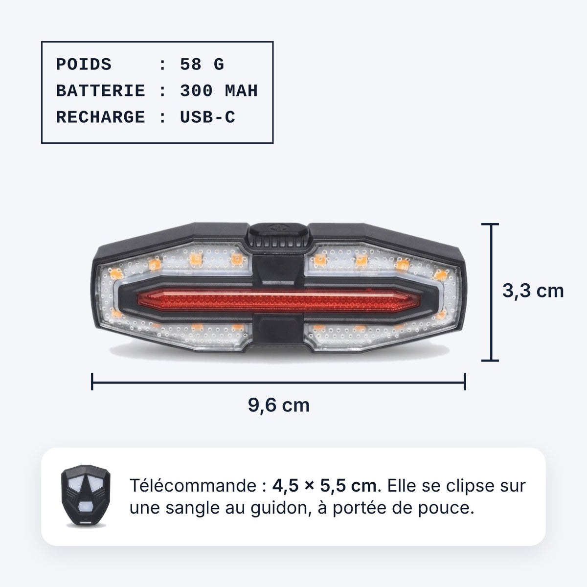 Pharello Signal – Clignotants vélo sans fil